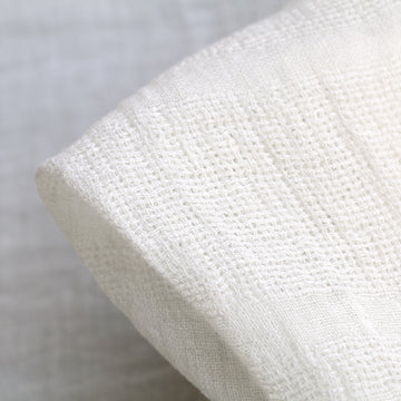 Ivory Striped Weave Gauze