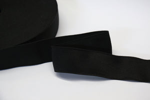 Knitted Non-Roll Elastic (38mm) - Black