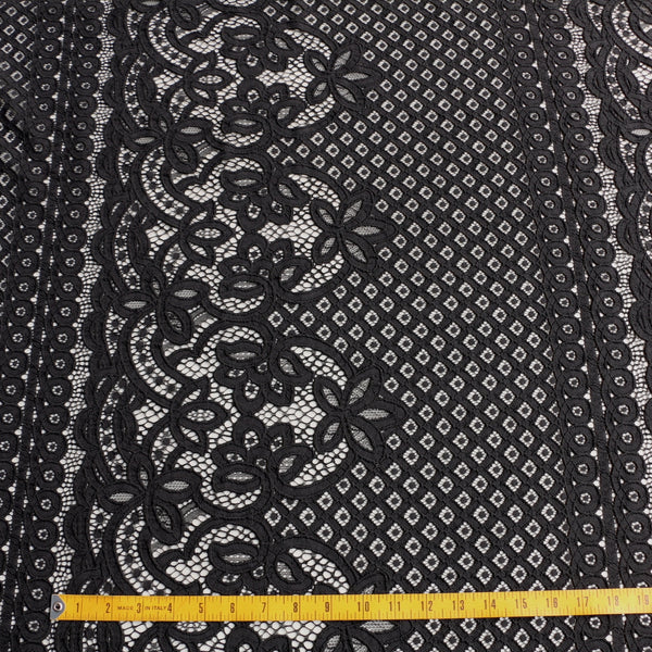 Leah's Lace Ebony - Panel Lace