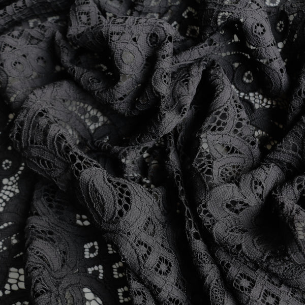 Leah's Lace Ebony - Panel Lace