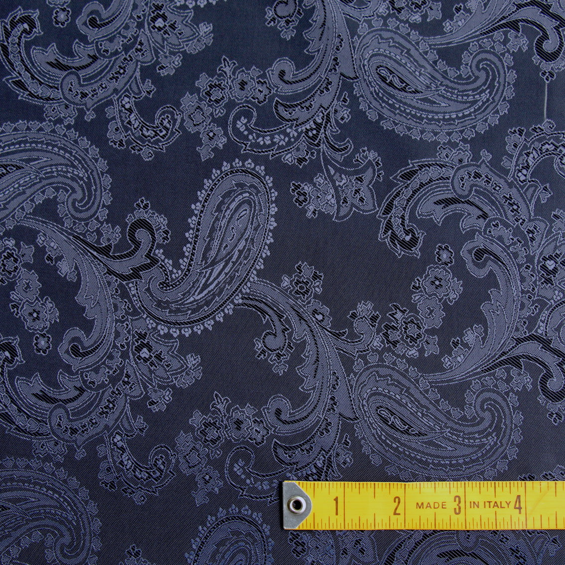 Fancy Lin Lin Paisley Navy - Fancy Lining (147cm wide)