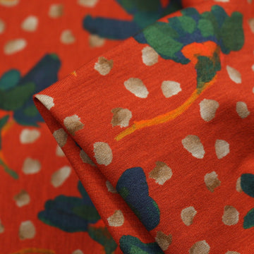 Sun Daisy Red - Liberty Mayfair Jersey