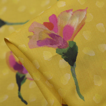 Sun Daisy Mustard - Liberty Tana Lawn