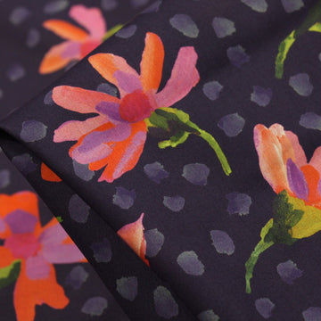 Sun Daisy Blue - Liberty Tana Lawn