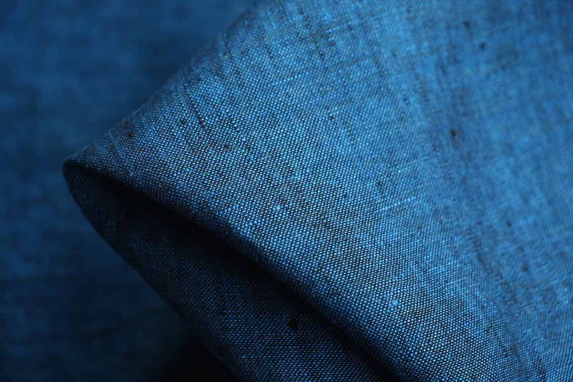 Yarn Dyed Washed Linen - Indigo Yarn Dyed Washed Linen - Indigo
