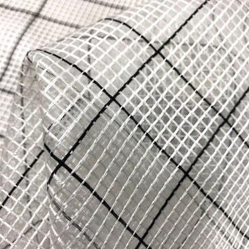 White Grid Black