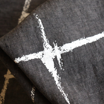 Printed On Grey Washed Linen