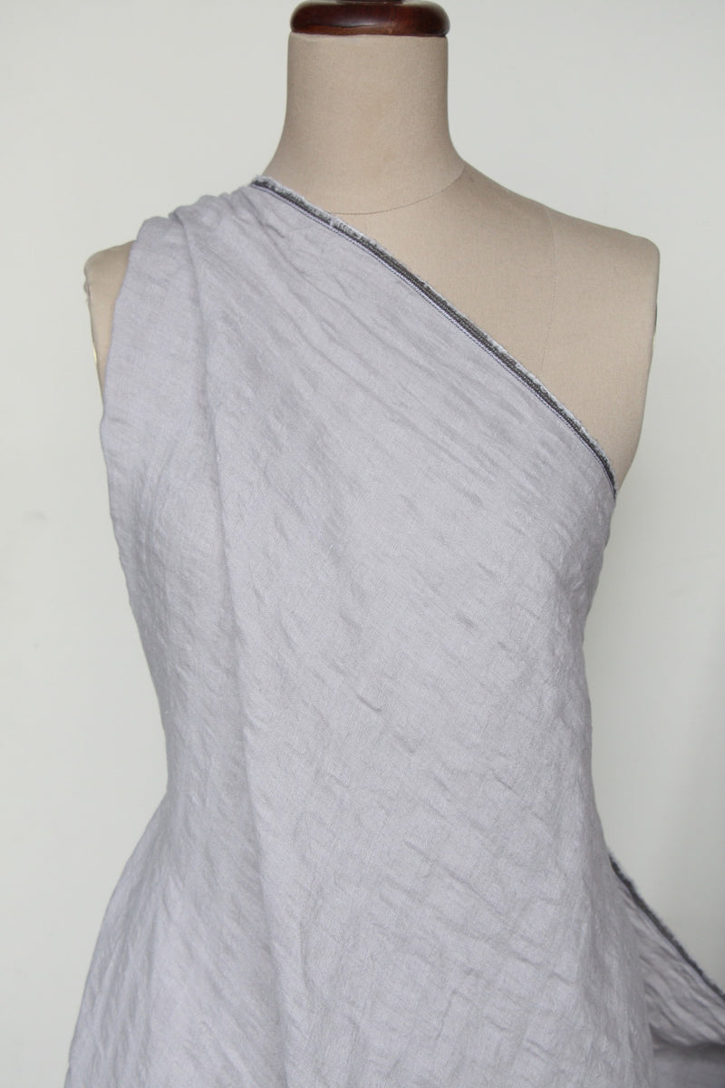 Self Check Silver Washed Linen