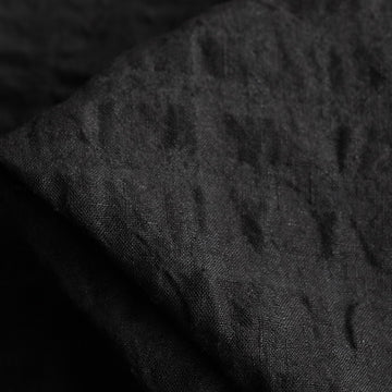 Self Check Black Washed Linen