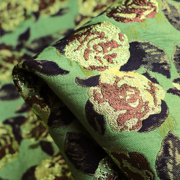 Green Tea Rose Brocade