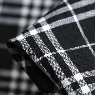 Four Square Check Biowash Linen