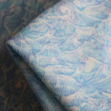 Ocean Sky - Murray Loopback Fleece - Liberty Fabrics