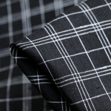 Mini Four Square Check Bio Wash Linen