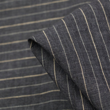 Bale Blue Stripe Vintage Washed Linen