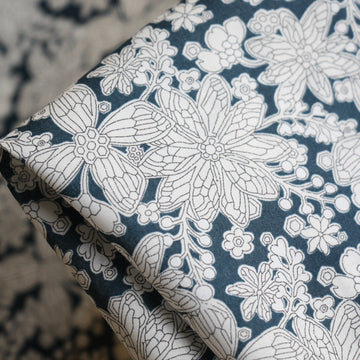 Buzz Blossom Navy Tana Lawn - Liberty Fabrics