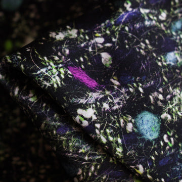 Constellation Blue Silk Satin