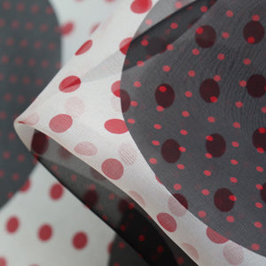 Dots To Circles - Silk Organza