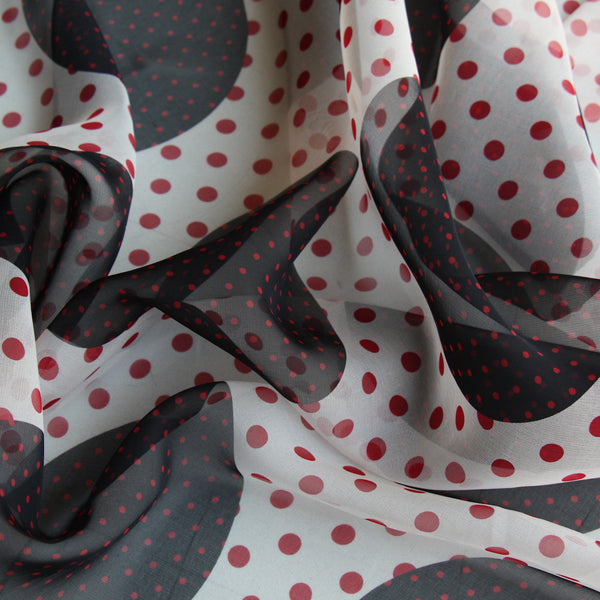 Dots To Circles - Silk Organza