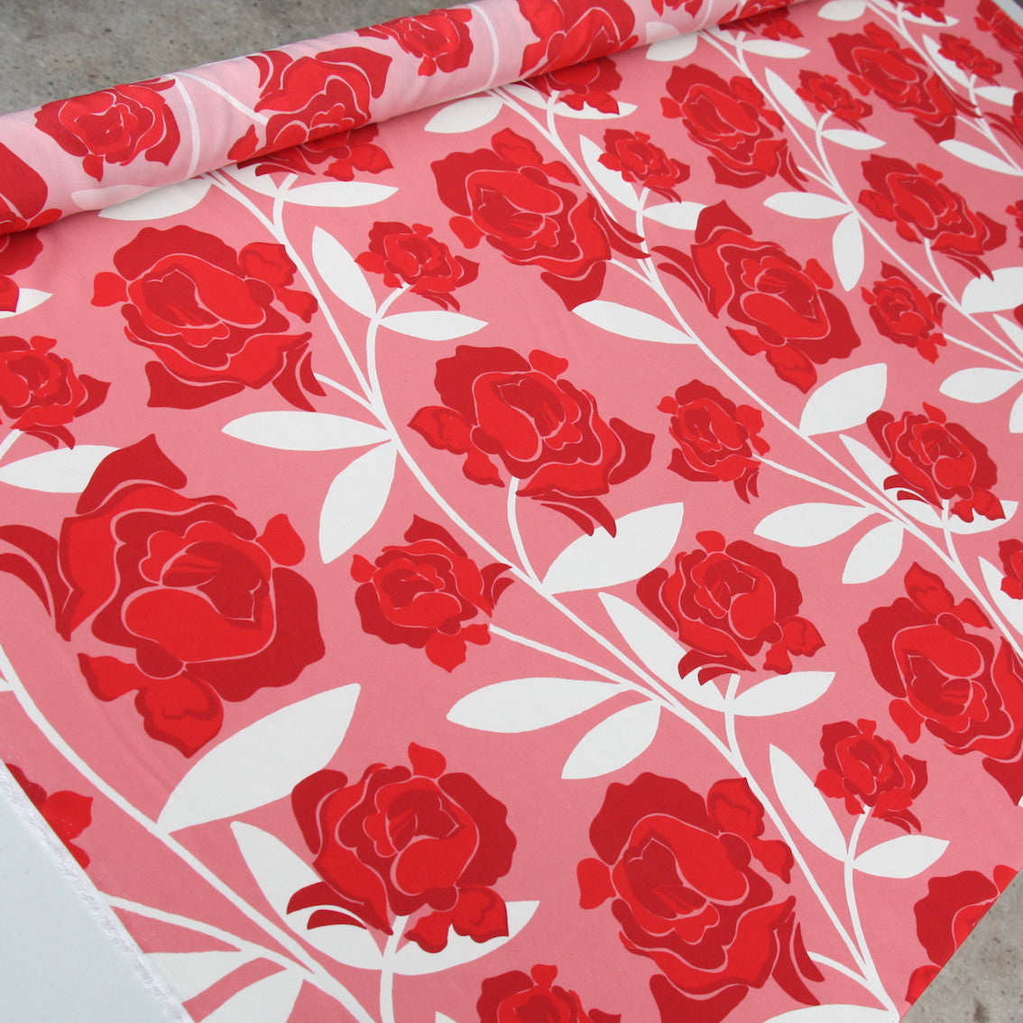 Red Rising Fabric Red Rose Rising