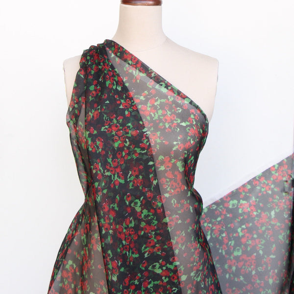 Rose Parade Silk Organza