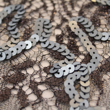 Matte Gunmetal French Lace