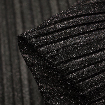 Tinsel Pleat Black