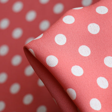 Bouncing On Salmon Double Georgette