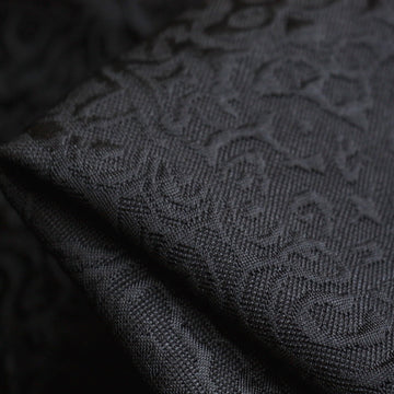 Pressed Black Cloque Knit