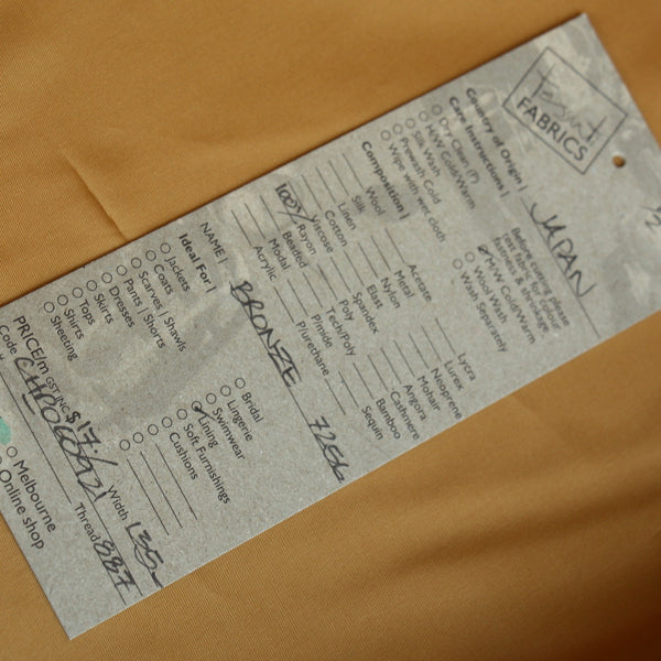 Bronze Rayon Lining (137cm wide)