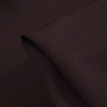 Brown Empire Wool Crepe