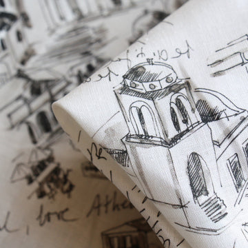 Love Athens Printed Linen