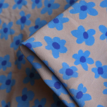 Flowers In Coco Washed Silk C.D.C