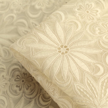 Katia's Garden - Embroidered Organza