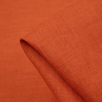 EU Burnt Orange Washed Linen