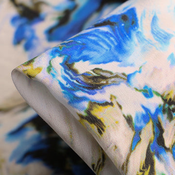 Last Chance of Ocean Currents - Silk Crepe De Chine