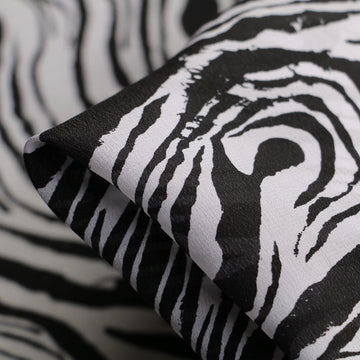 Ebony Twisters - Silk Crepe De Chine