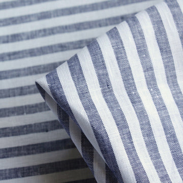 Vogue Stripe Blue Linen