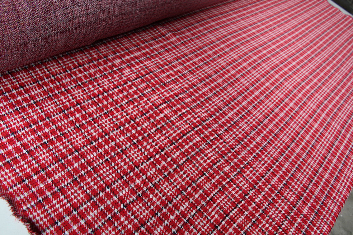 Alexa Red Check Knit