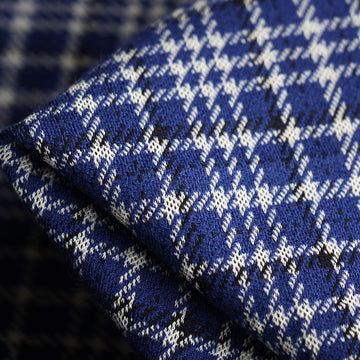 Gigi Royal Check Knit