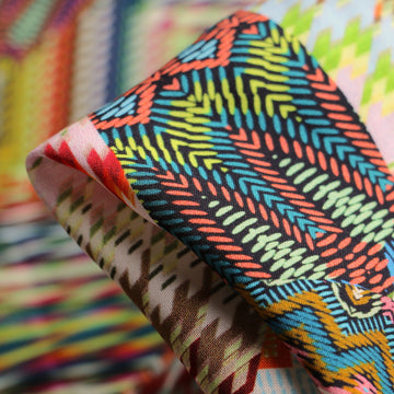 Shattered Art Viscose Poplin