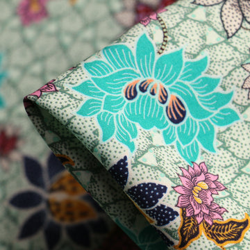 Cassie Mint Viscose Poplin