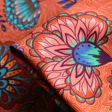 Carmen Rust Viscose Poplin