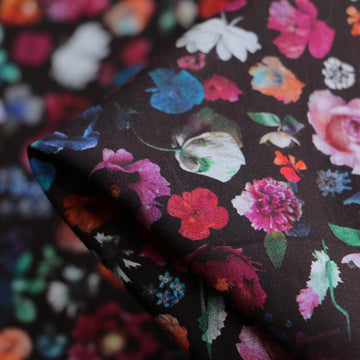 Floral Edit Black - Liberty Tana Lawn™