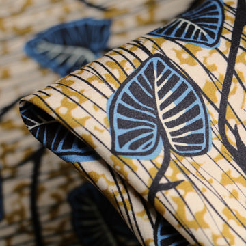 Tropical Sand Viscose Poplin