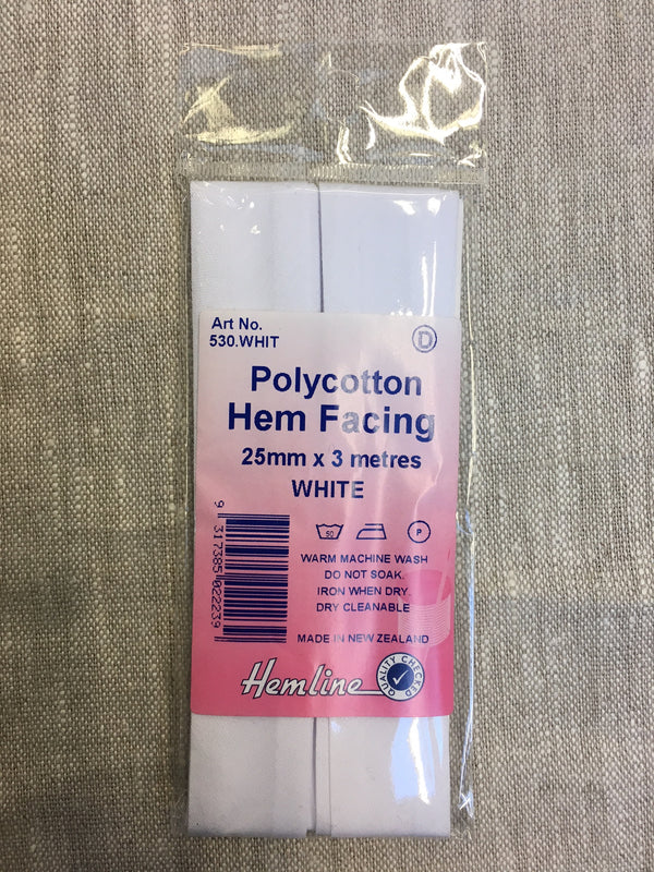 Hem Facing - White