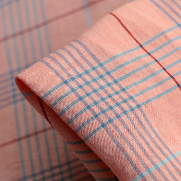 Melon Crossing Linen Check