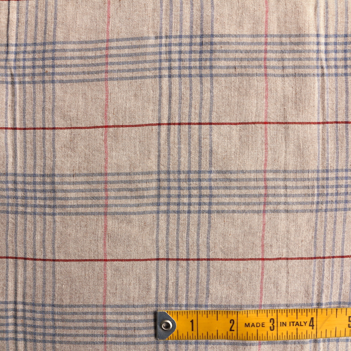 Checked Linen Pattern Coloured Lines Checked Linen