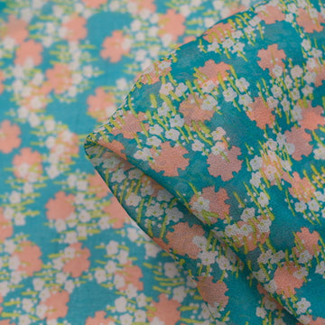 Red Fields Georgette