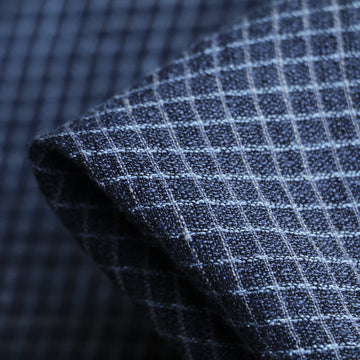 Blue Water Check Linen