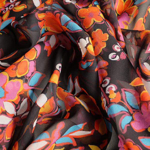 Terrazza Floral - Silk Georgette